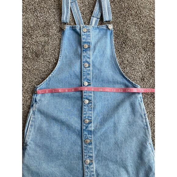 Forever 21 Women’s Denim Overall Dress Blue Size Small - Picture 5 of 7